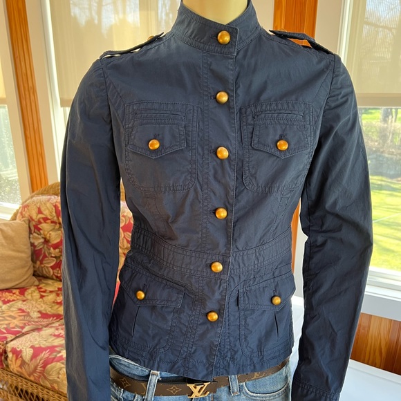 Jones New York Signature Petite Military Style Jacket - Picture 2 of 9